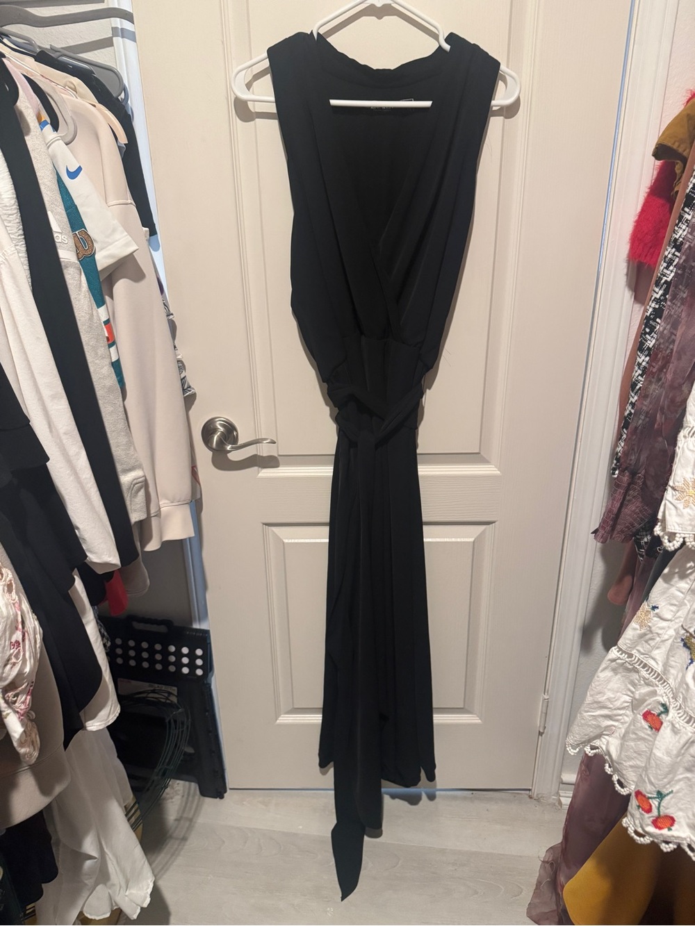 Ralph Lauren Black Women's Wrap-Style Maxi Dress